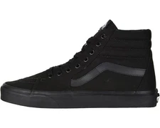 Vans Unisex SK8-HI Canvas Sneakers HI-TOP Skate Shoes Black/Black (VN000TS9BJ4)