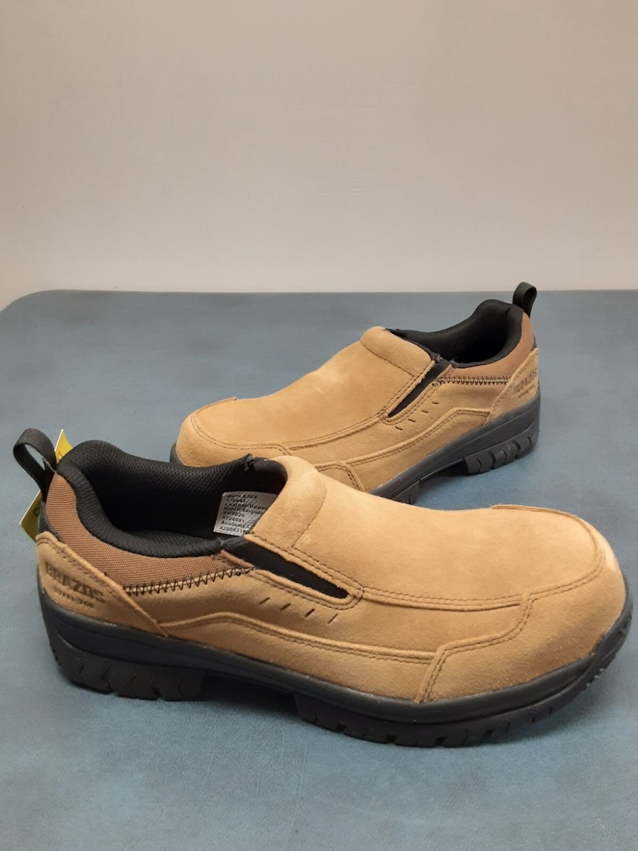 Brazos Mens Steel Toe Work Shoes Tan Suede Slip On EH Slip Resistant 13D 170843 Brazos | Shoes | Brazos Mens Steel Toe Work Shoes Tan Suede  main image 3