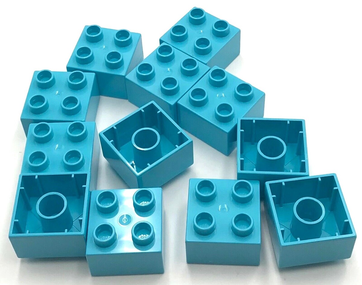 Lego New Medium Azure Duplo Bricks 2 x 2 Pieces | eBay