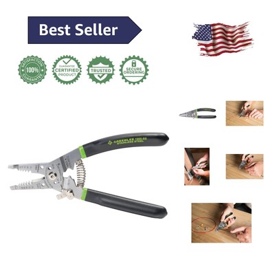 Heavy-Duty Stainless Steel Wire Stripper and Crimper Tool - Superior Performance