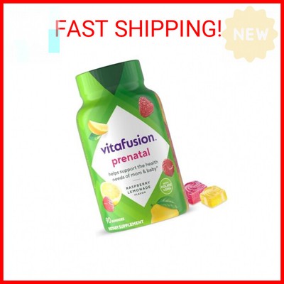 vitafusion PreNatal Gummy Vitamins, Raspberry Lemonade Flavored, Pregnancy Vitam