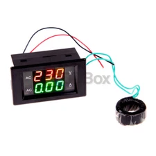 AC80-300V 100A Voltmeter Ammeter Green+Red LED Dual Digital Volt Amp Meter Gauge