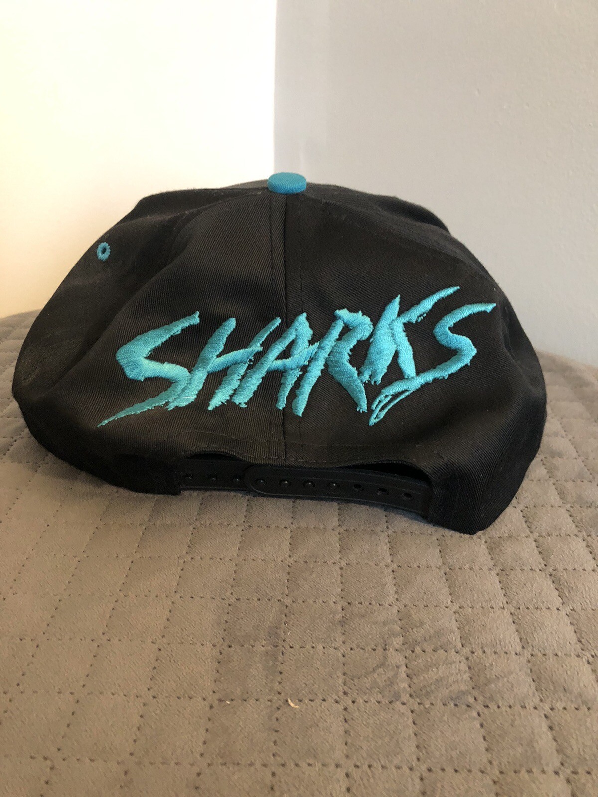 San Jose Sharks AJD Black Back Script Graffiti Sn… - image 3