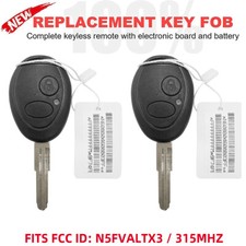 2 For 1999 2000 2001 2002 03 2004 Land Rover Discovery Remote Key Fob N5fvaltx3