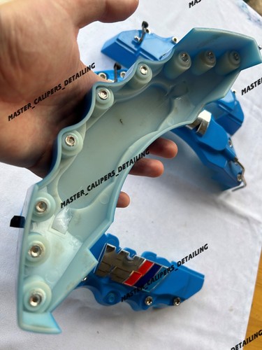 Light blue M caliper covers for Bmw X1 3 X3 X4 4 5 series NEW STYLE - Picture 5 of 9