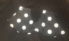 2 Pack Black and White Polka Dot Face Mask