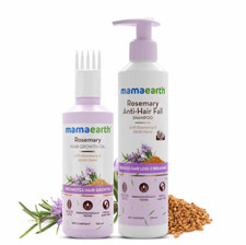 Mamaearth Combo of Rosemary Hair Growth Oil Anti-Hair fall Shampoo- 150ml 250ml