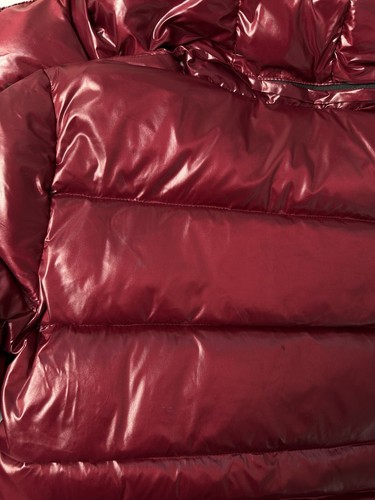 KIDS YOUTHS MONCLER PUFFER PARKA FUR TRIM HOODED RED Size 8 - Picture 22 of 24