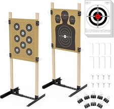 Shooting Target Stand for Outdoors Durable Paper Target Holder Adjustable Base