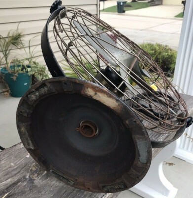 ファン・デ・ベーク Vintage Roto-Beam Model 116 Air Circulator Floor Fan Wire