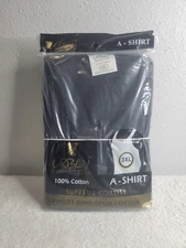 Urban Connection 100% Cotton A-Shirt Tank Tops 3 Pack Mens 3XL Black