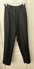 EUC Vintage One Wrapper High Rise Y2K 90s Black Pants 5/6 26”X29” Made In USA