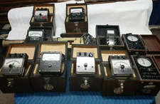 LOT of Vintage Weston Simpson Westinghouse HL&P Test meters Doble FT-2 Standard 