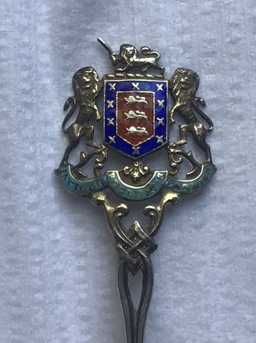 antique sterling silver souvenir spoon HEREFORD CATHEDRAL Birmingham 1915 - Picture 4 of 11