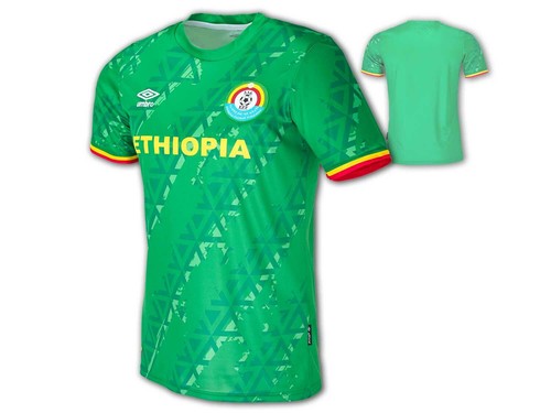 Umbro Ethiopia FA Home Jersey Green EFF Home Shirt Football Fan Size S-XXL