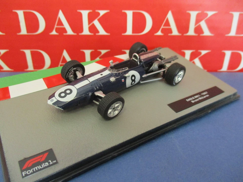 Die cast 1/43 Modellino Auto F1 Eagle MKI 1967 B. McLaren - Immagine 2 di 4