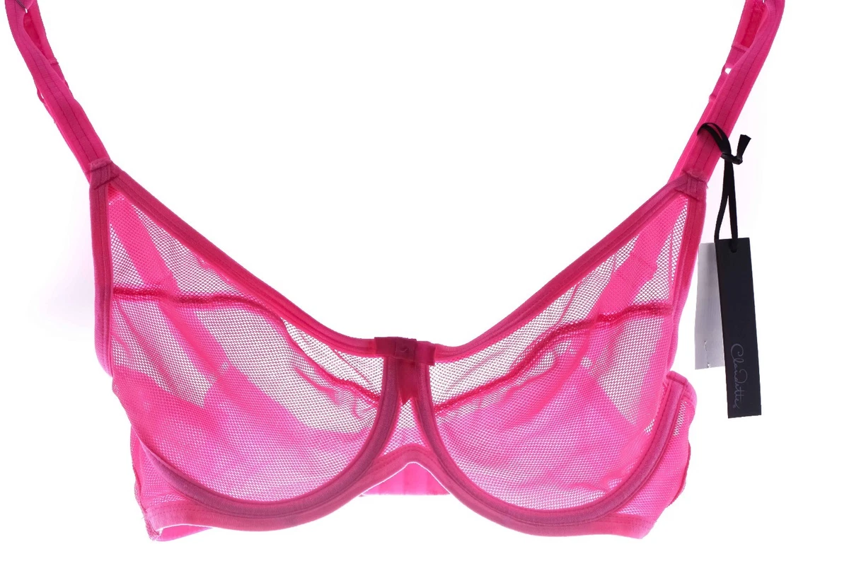 Love Claudette Elsa Pink Fishnet Bra Sexy Lingerie Women s Intimates Underwear