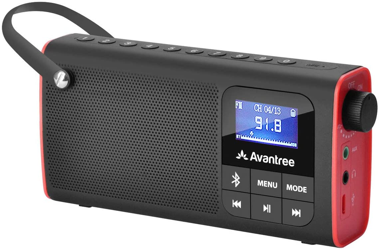 SP850 Rechargeable Portable FM Radio with Bluetooth Speaker and SD Card MP3 Play