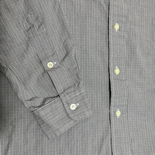 Polo Golf Ralph Lauren Men's Medium Long Sleeve Button Up Shirt Plaid Gray - Picture 3 of 10