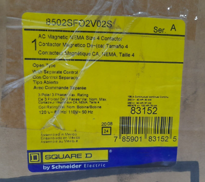 Contattore Square D 8502SCO2V02S Serie A 110/120V, Nuovo Eccellente, Senza Scatola - Foto 2