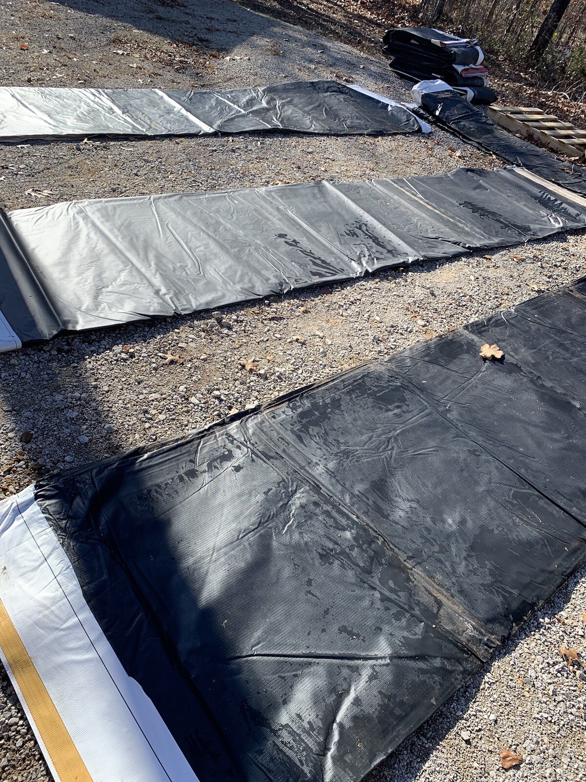 Outdoors Extra Heavy Duty 14’x48’ Vinyl Tarps Once Used as Billboards