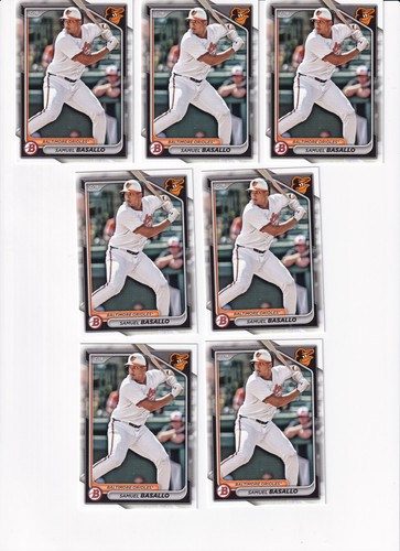 2024 Bowman DRAFT SAMUEL BASALLO 7 CARD Lot