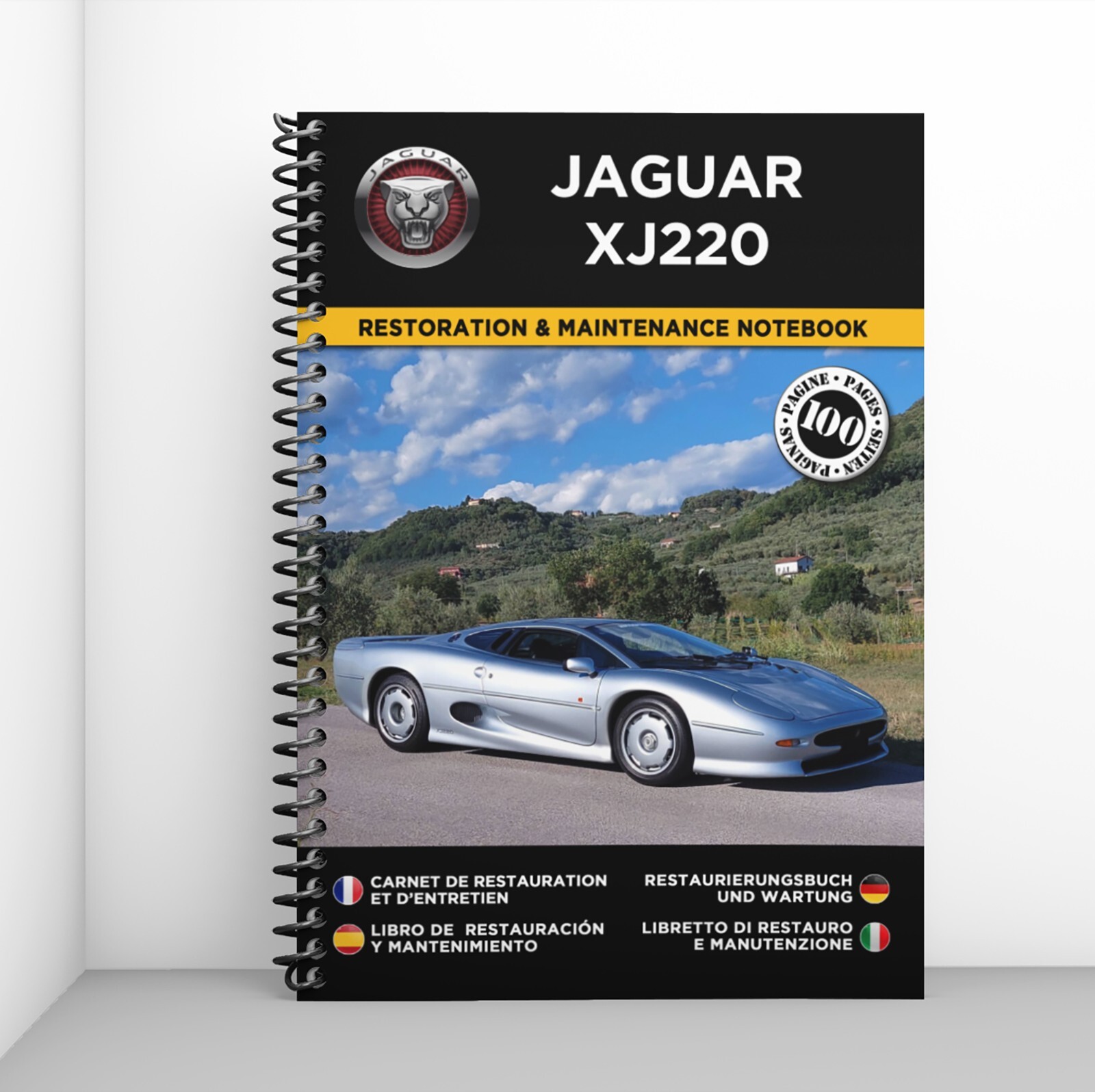 Sauvegardez l'historique Jaguar XJ220 grâce à ce cahier d'entretien exclusif