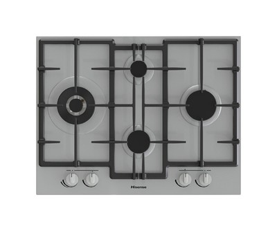 Hisense Ebene Kochen GMED663X Gas 67CM Bedienteil Front 4 Feuer Inox