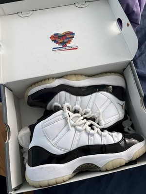 Jordan Air Jordan 11 Retro (GS) White/Black Kids 6.5Y High Top 378038-170