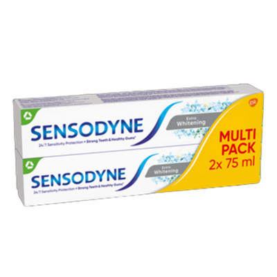 5054563234209 Sensodyne Extra Whitening pasta do zębów wybielająca 2x75 ml Haleo