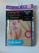 Maidenform Flexees Shapewear All Over Smoothing Brief Size L Beige
