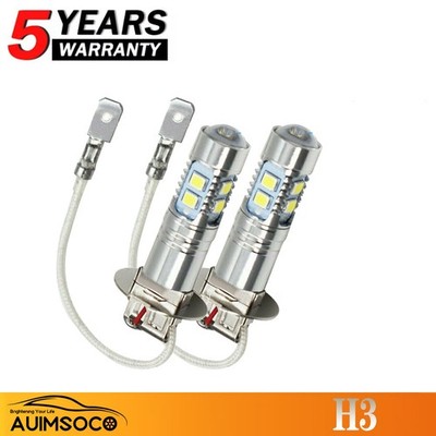 H3 LED Fog Light Bulb Conversion Kit Super Bright Canbus Super White High Power