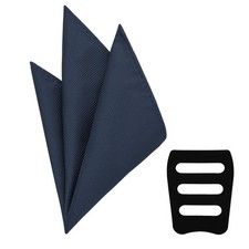 Mens Handkerchiefs Solid Pocket Squares Polyester Silk Hankies Holder Suit