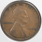 1909-P Lincoln Wheat Penny Cent Very Fine (VF)