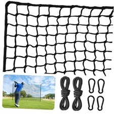 Nylon Golf Net 10-50ft - Practice Hitting Net With Rope and Black 10X30ft