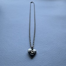 Heart Pendant Solid 925 Sterling Silver Necklace 16” New Pyramid Gallery York