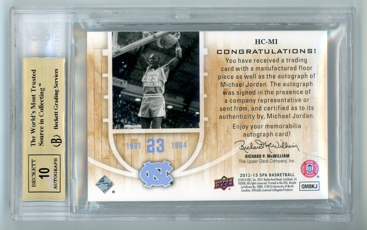 Michael Jordan 2012-13 SP Authentic Home Court Signatures #MI BGS
