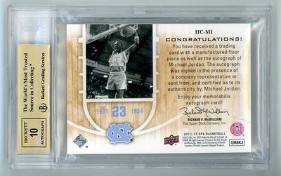 Michael Jordan 2012-13 SP Authentic Home Court Signatures #MI BGS