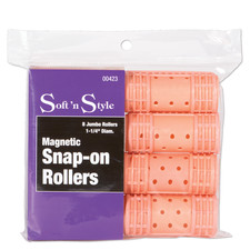 Soft  n Style Magnetic Snap-on Rollers, Jumbo - 1-1/4" 00423