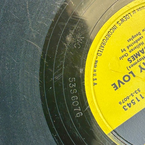 Joni James 1953 VG 78 RPM 10 inch MGM 11543 My Love My Love & Fooling Someone VG - Foto 5 di 7