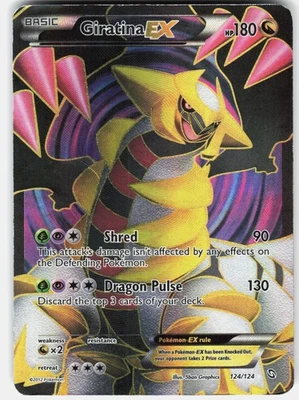 Pokemon Giratina EX 124/124 Ultra Rare Dragons Exalted Pokemon Holo MP - Image 1 of 3