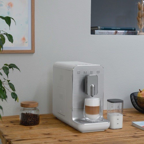 Smeg Automatic Coffee Machine with AutoMilk White BCC13WHMAU