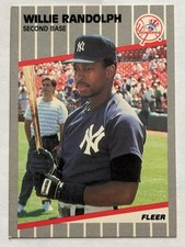 1989 Fleer #265 Willie Randolph New York Yankees