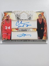 2025 Leaf Trinity Charles Barkley Allen Iverson Duos Auto #ed 1/1 76ers DU-2