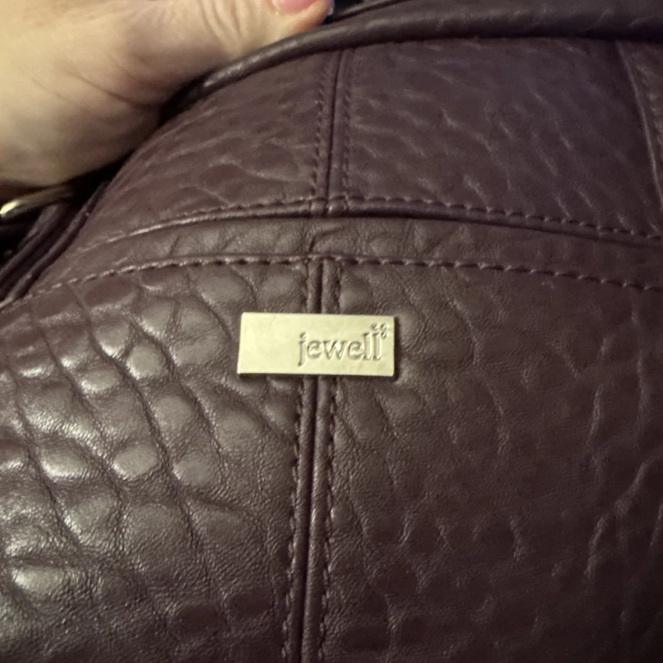 NUEVO JEWELL Thirty One Couture Calle Ciruela Púrpura Berenjena Bolso de Hombro Foto 4 de 4