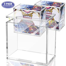1/3/4PCS Pokemon Booster Box Acrylic Case Magnetic Protective Display Case