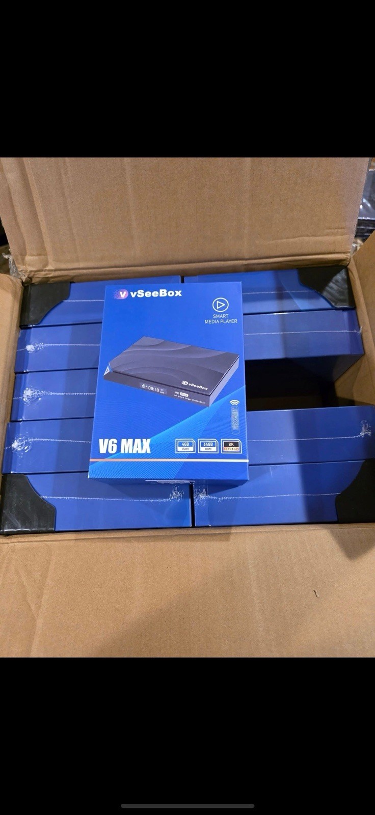 New Sealed 2026 VSEEBOX V6 MAX W/Backlit Remote