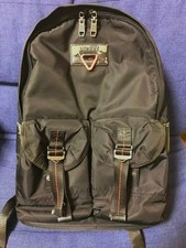 DIESEL Rucksack Black x Orange Backpack