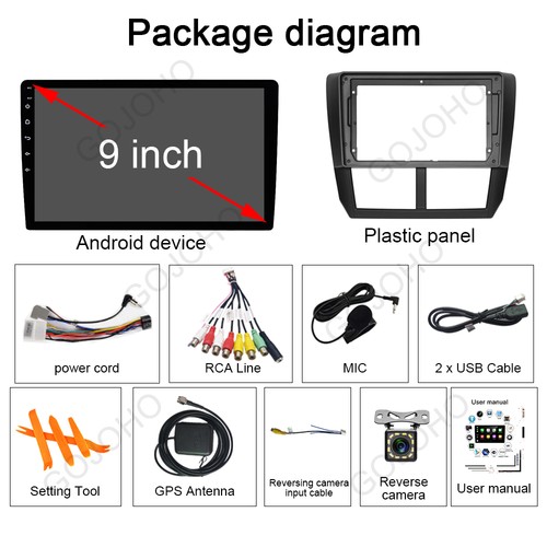 9" For Subaru Forester 2008-2012 Android 13 CarPlay Car Radio Stereo Player GPS - Picture 4 of 18