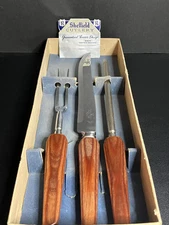 VTG Sheffield, England 3-Piece Carving Set Stainless 253000 Westall Richardson 